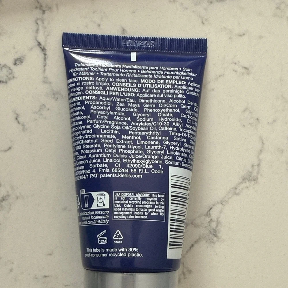 NWT Kiehl’s Facial Fuel Moisturizer 2.5 oz Men’s Energizing Face Cream